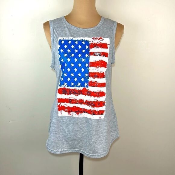 American flag tank top one size - Picture 1 of 8